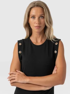 Hot Saint and Sofia Rowan Dress - Black Eyelet
