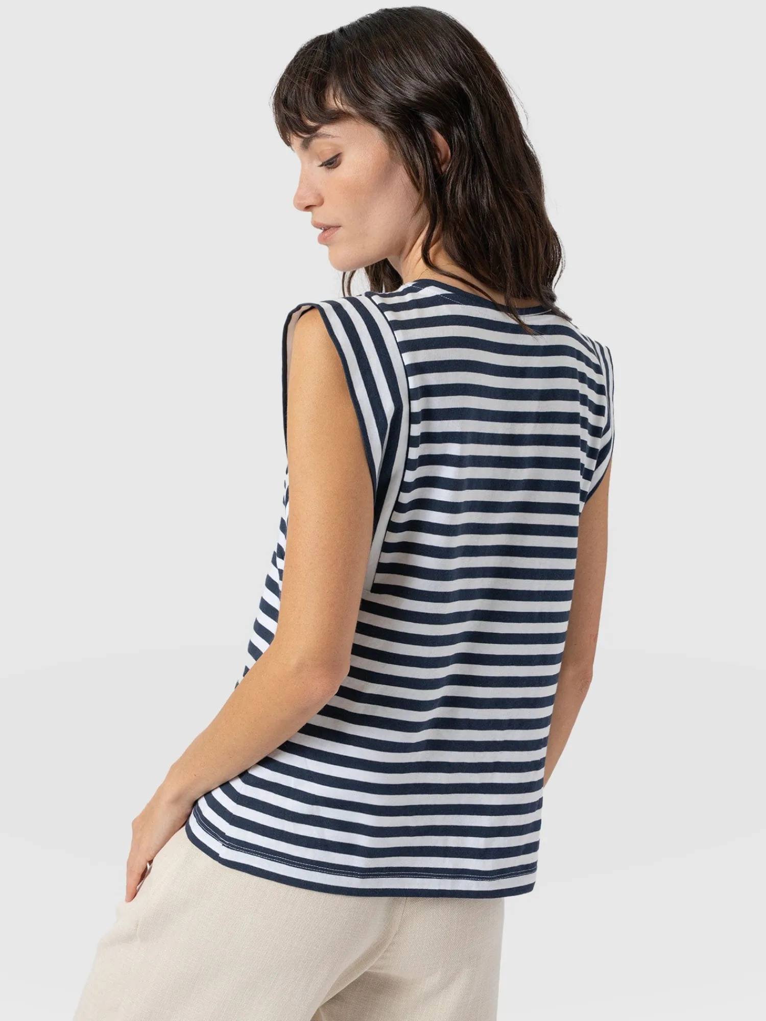Discount Saint and Sofia Rowan Tee - Navy Stripe