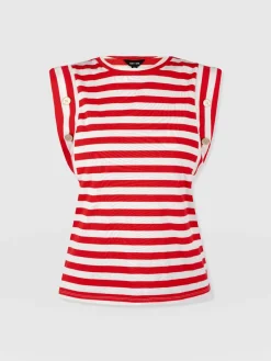 Sale Saint and Sofia Rowan Tee - Red Stripe