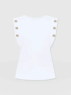 Sale Saint and Sofia Rowan Tee - White