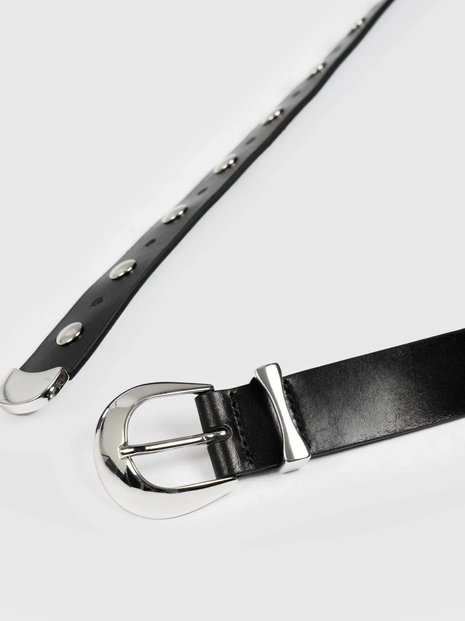 Fashion Saint and Sofia Roxie Studded Belt - Black