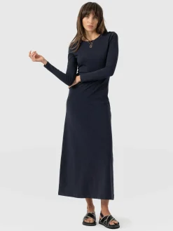 Hot Saint and Sofia Runway Maxi Dress - Navy