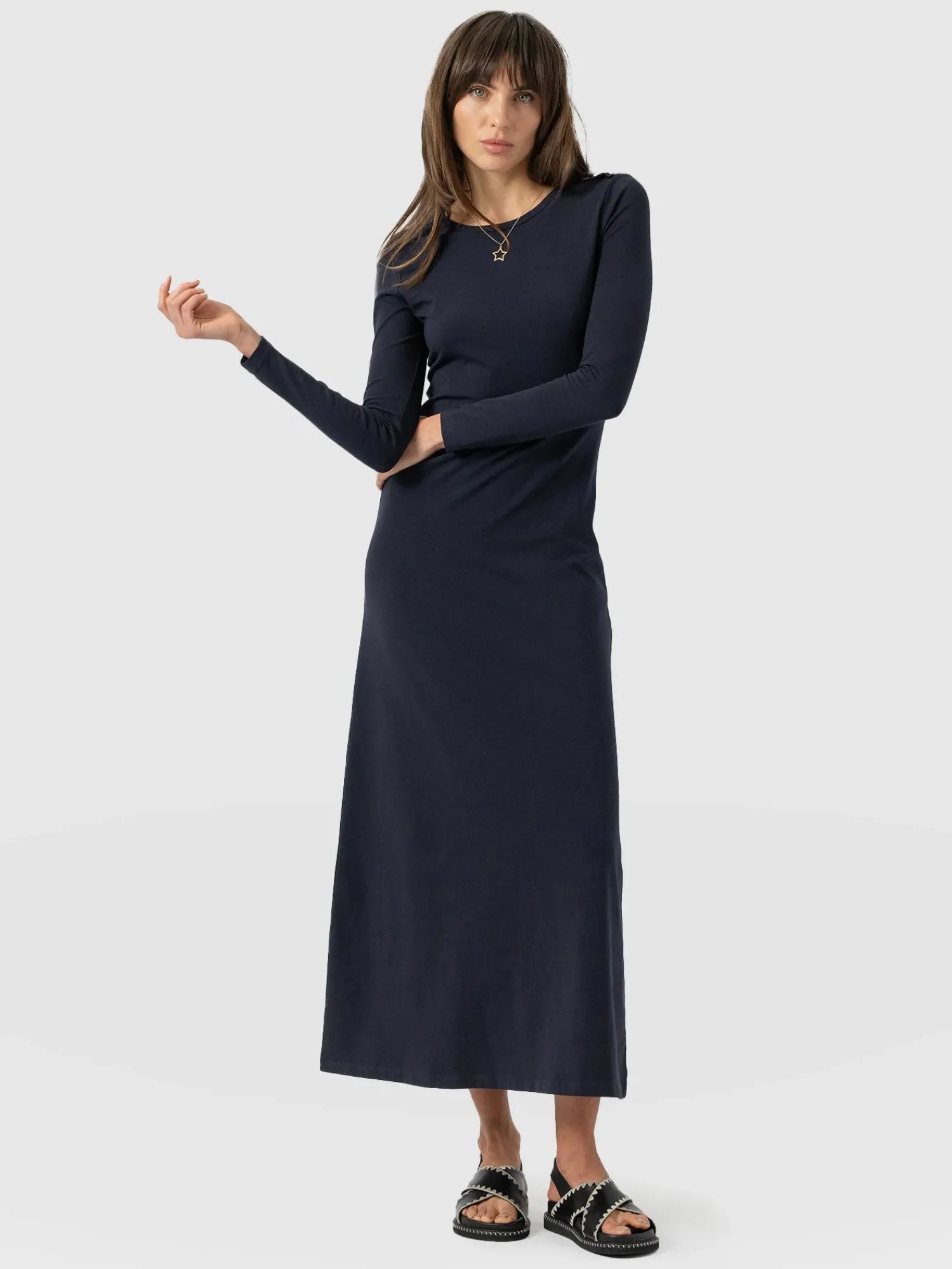 Hot Saint and Sofia Runway Maxi Dress - Navy