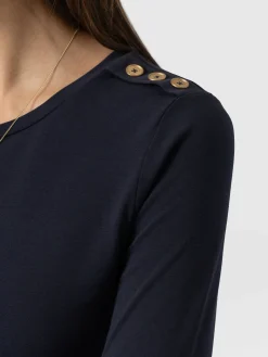Hot Saint and Sofia Runway Maxi Dress - Navy