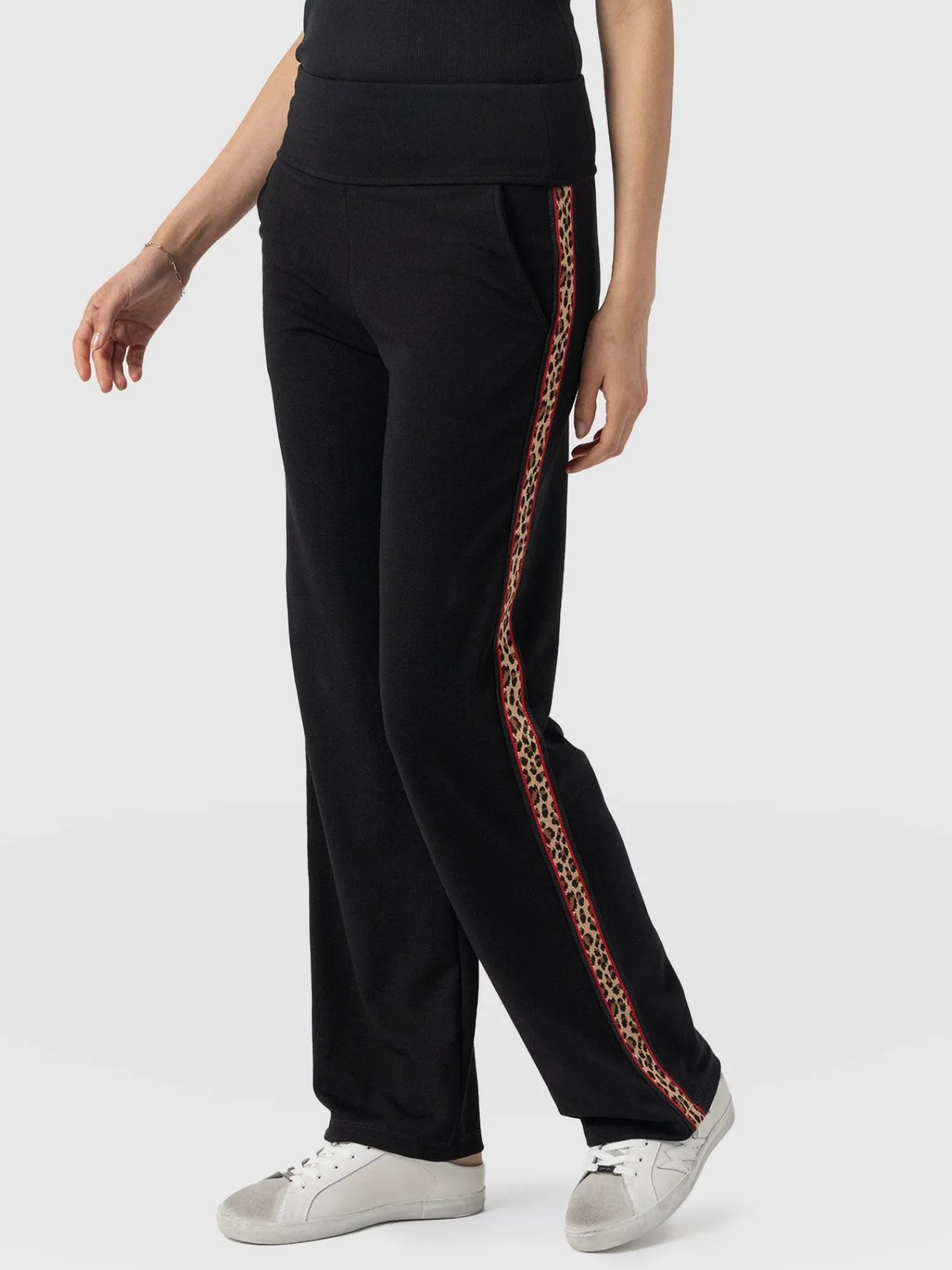 Clearance Saint and Sofia Runway Pant - Black Leopard