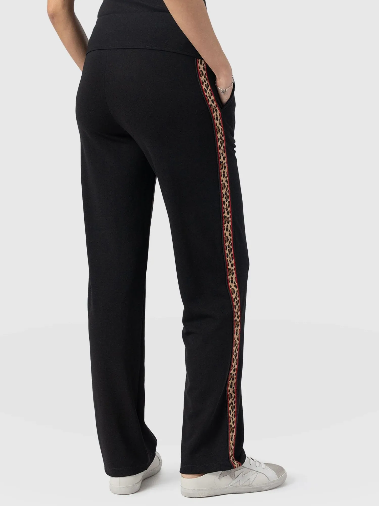 Clearance Saint and Sofia Runway Pant - Black Leopard