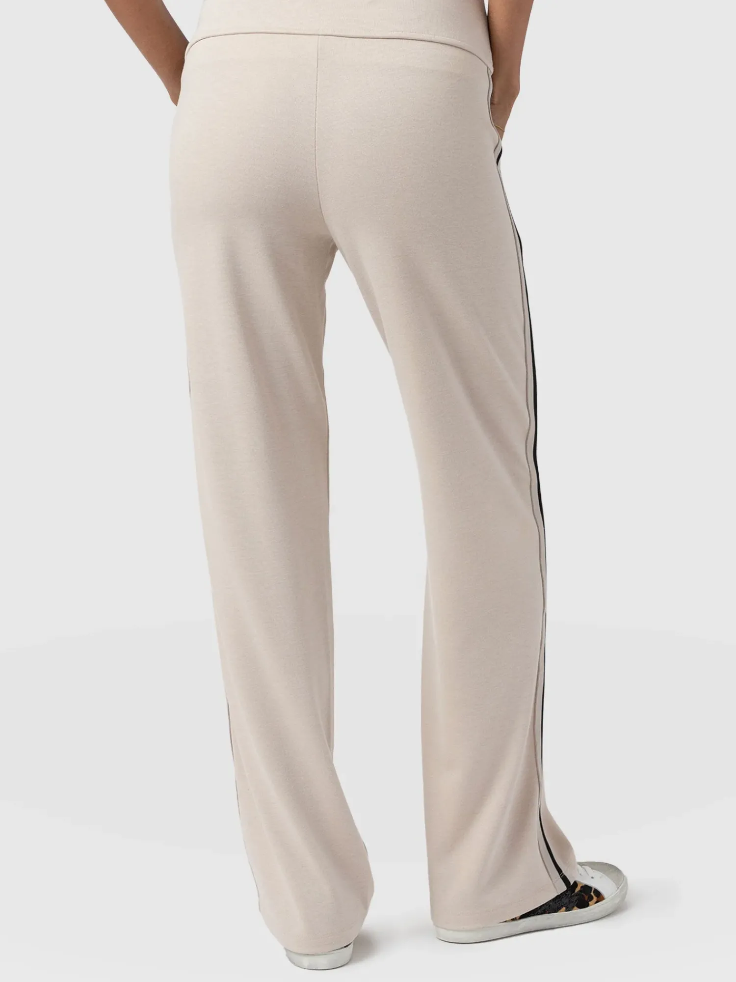 New Saint and Sofia Runway Pant - Light Beige Stripe