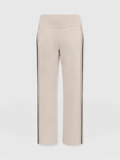 New Saint and Sofia Runway Pant - Light Beige Stripe