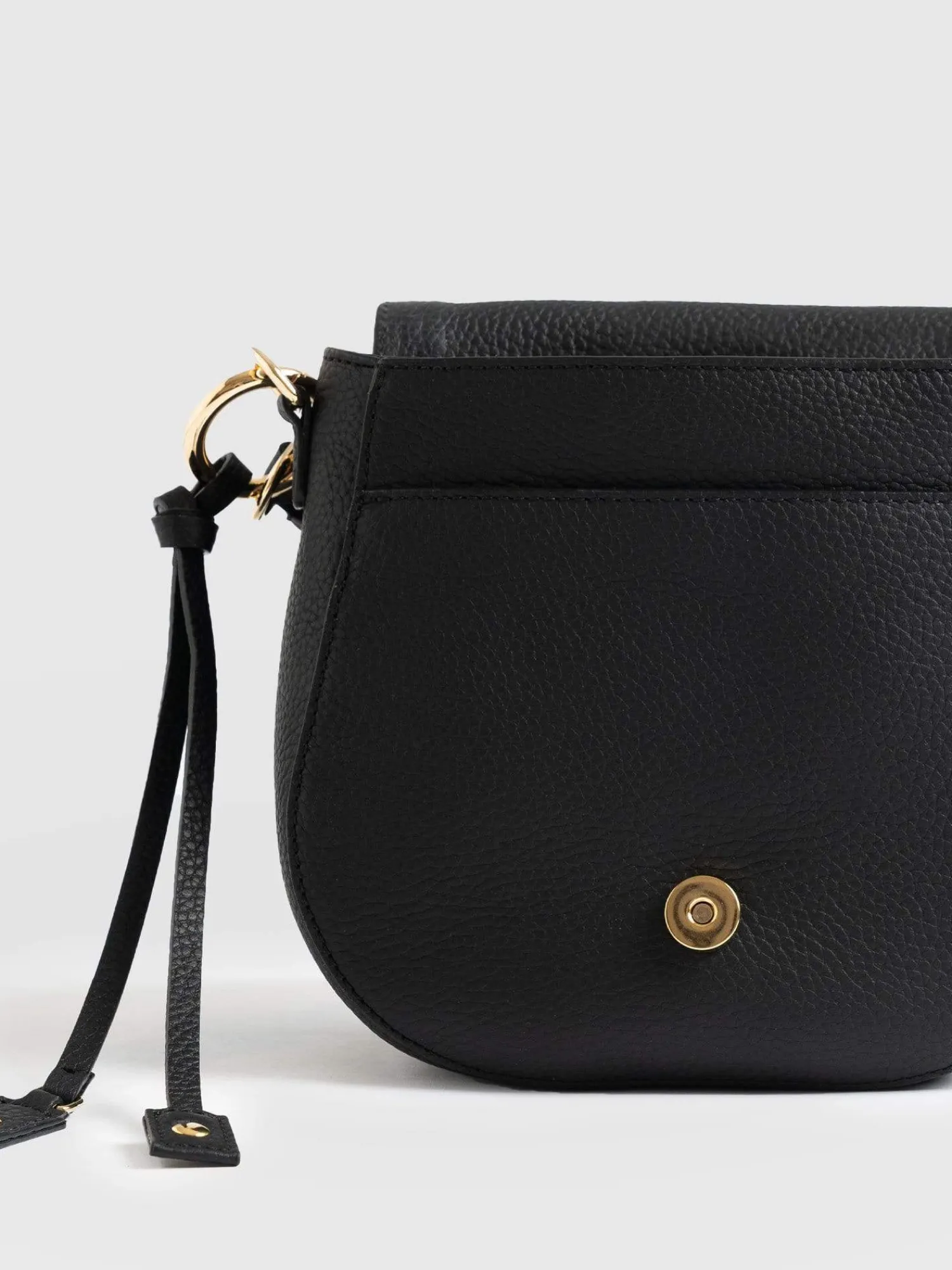 Hot Saint and Sofia Saddle Bag - Black