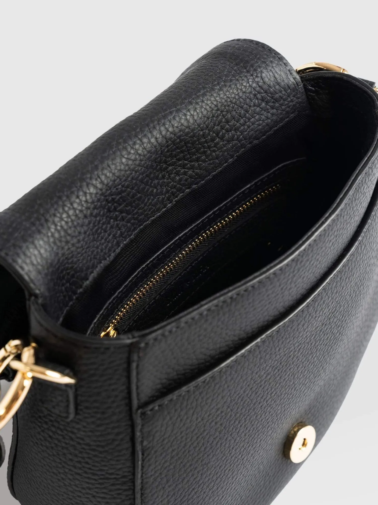 Hot Saint and Sofia Saddle Bag - Black