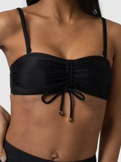 Online Saint and Sofia Skye Bandeau Bikini Top - Black