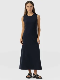 Online Saint and Sofia Sleeveless Runway Maxi Dress - Navy
