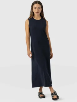 Online Saint and Sofia Sleeveless Runway Maxi Dress - Navy