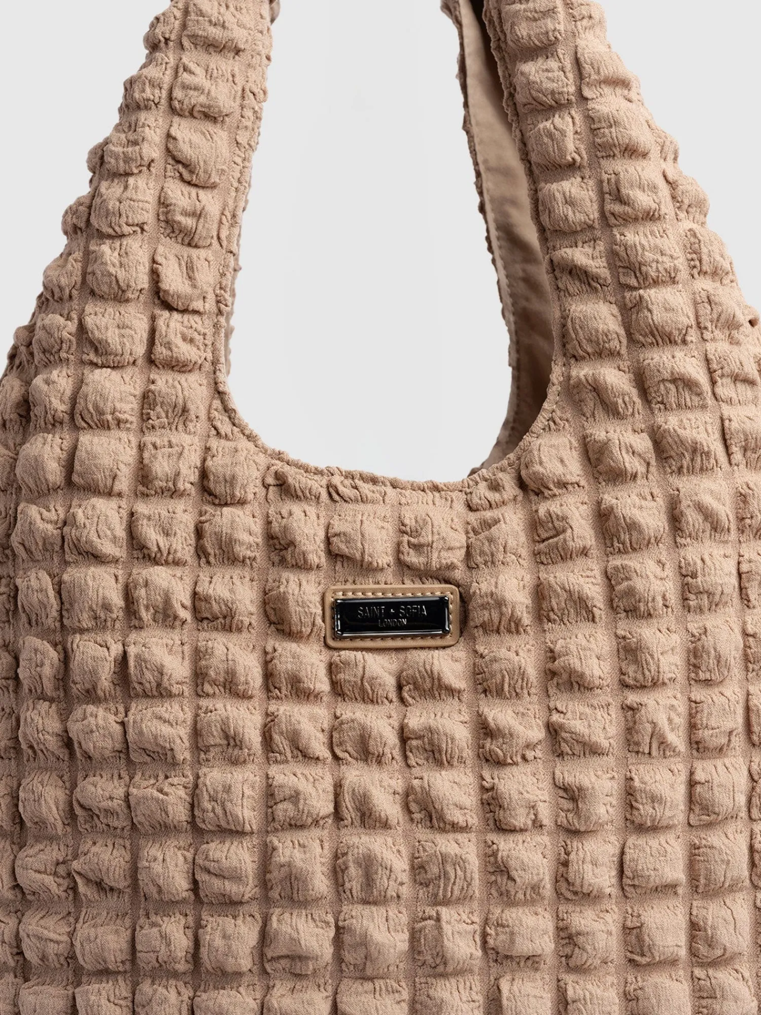 Fashion Saint and Sofia Soho Shoulder Tote Bag - Beige
