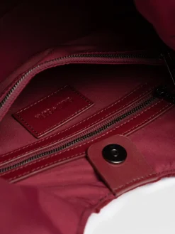 Clearance Saint and Sofia Soho Shoulder Tote Bag - Burgundy