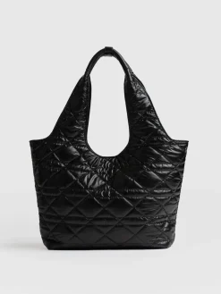 New Saint and Sofia Stella Shoulder Tote Bag - Gloss Black