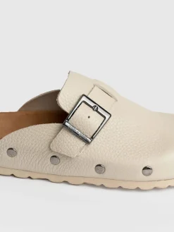 Discount Saint and Sofia Studded Clogs - Cream