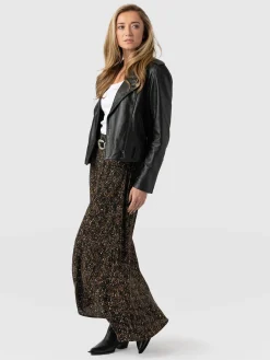 New Saint and Sofia Sutton Skirt - Ditsy Leopard