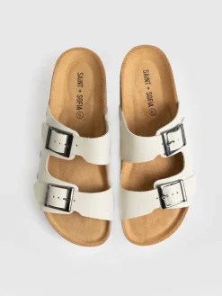 Online Saint and Sofia Sutton Slide - Cream Studded