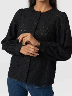 Best Saint and Sofia Tabitha Blouse - Black Broderie