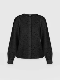 Best Saint and Sofia Tabitha Blouse - Black Broderie