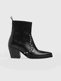 Clearance Saint and Sofia Texas Studded Boot - Black