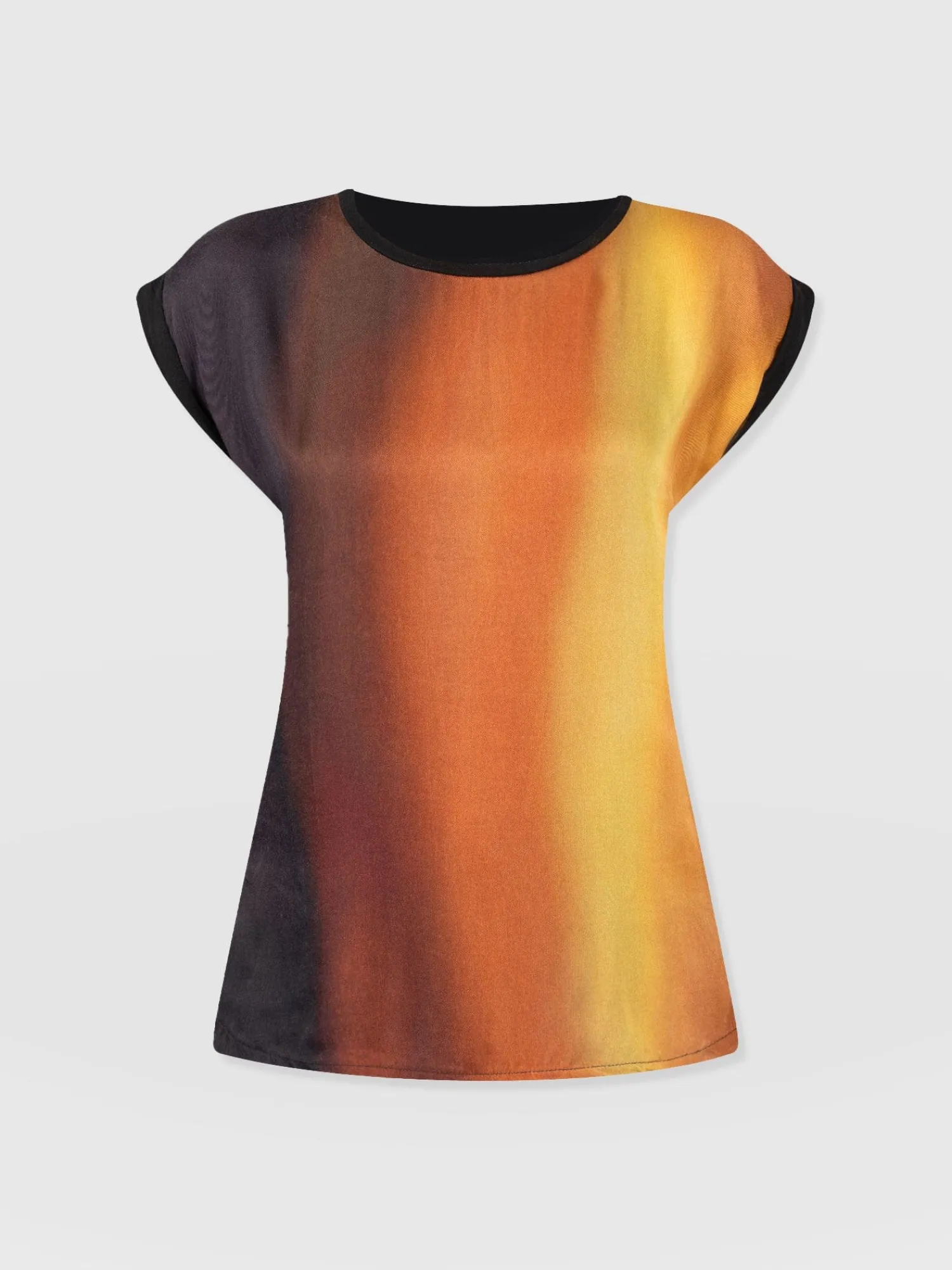 Best Saint and Sofia Turn Up Contrast Tee - Amber Gradient