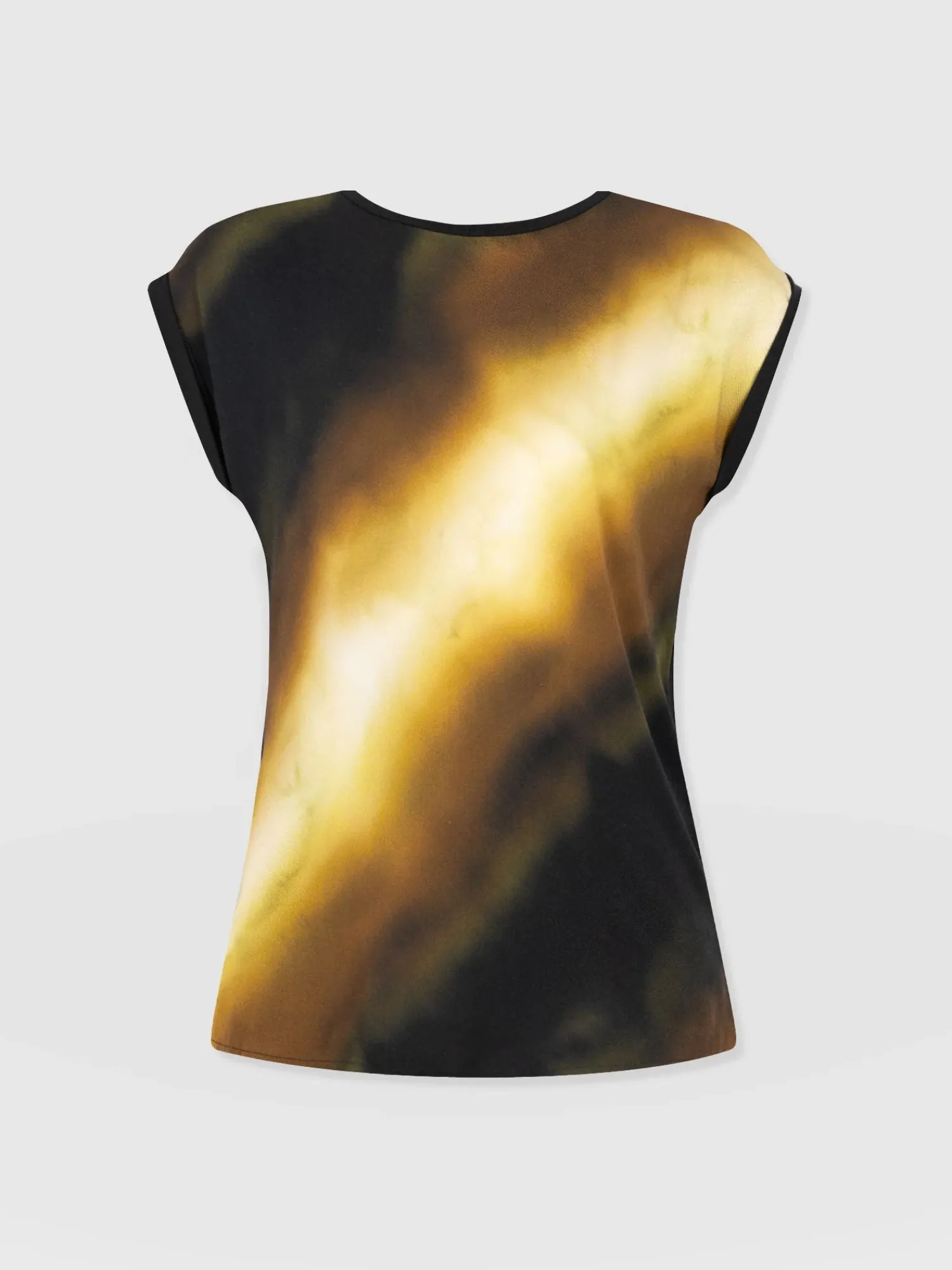 New Saint and Sofia Turn Up Contrast Tee - Yellow Gradient