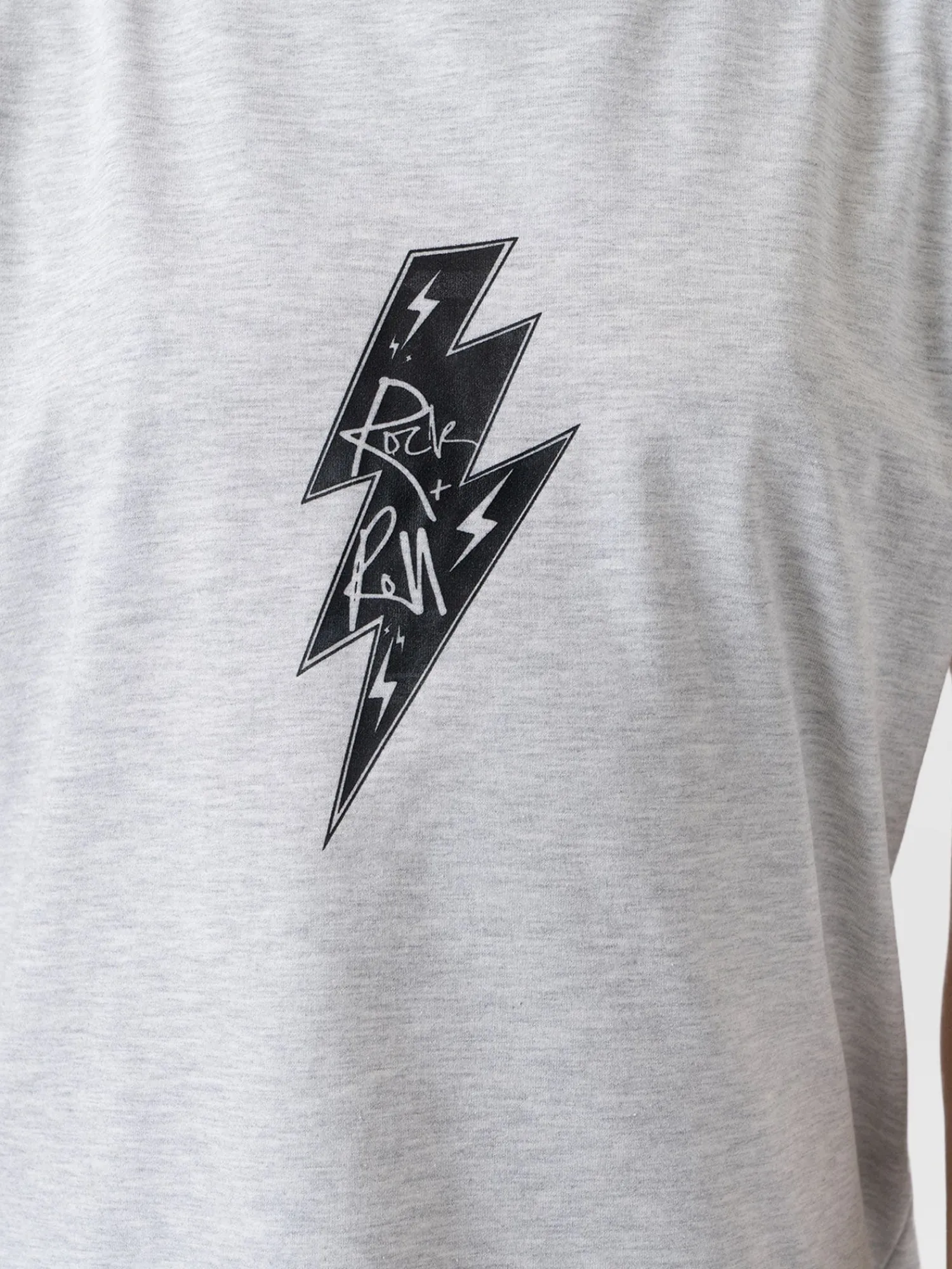 Hot Saint and Sofia Turn Up Tee - Grey Rock N Roll