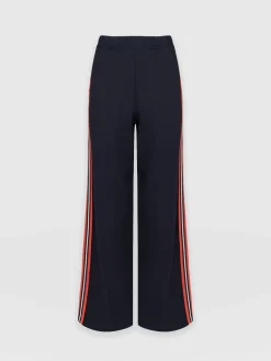 New Saint and Sofia Victory Straight Leg Pant - Navy/Red Stripe