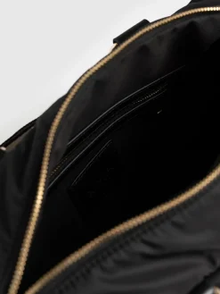 Discount Saint and Sofia Woven Duffle Bag - Black/Grey