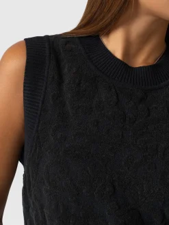 Outlet Saint and Sofia Wren Sleeveless Knit - Black