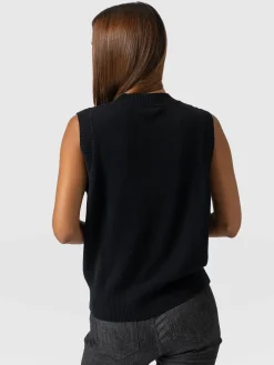 Outlet Saint and Sofia Wren Sleeveless Knit - Black