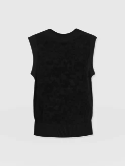 Outlet Saint and Sofia Wren Sleeveless Knit - Black