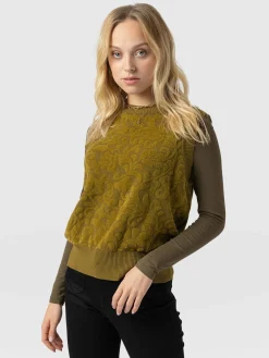 Outlet Saint and Sofia Wren Sleeveless Knit - Olive