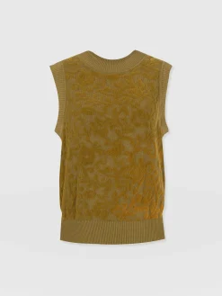 Outlet Saint and Sofia Wren Sleeveless Knit - Olive